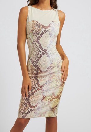 Vestido de tubo - beige