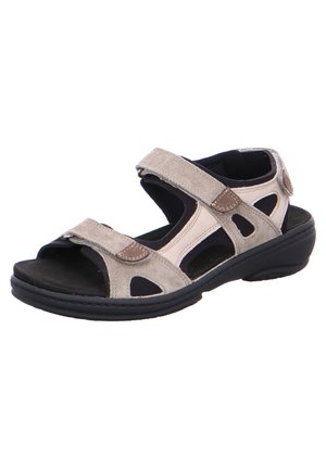 GINI - Sandalen met sleehak - braun