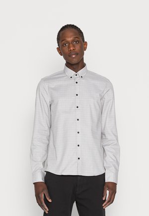 WASHED SLUB SLIM SHIRT - Shirt - grey asphalt