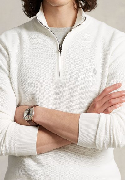 Polo Ralph Lauren LONG SLEEVE - Striktrøje - deckwash white