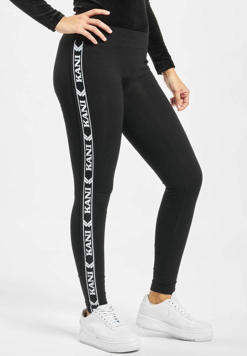 Karl Kani KK TAPE Leggings black white/negro Zalando.es