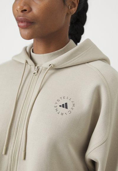 adidas by Stella McCartney HOODIE - Mikina so zipsom - desert sand