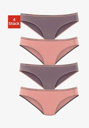 LASCANA SLIP 4 PACK - Slip - taupe/rosé