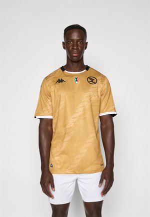 KOMBAT THIRD SPEZIA - Športové tričko - yellow gold-coloured cream/black/white