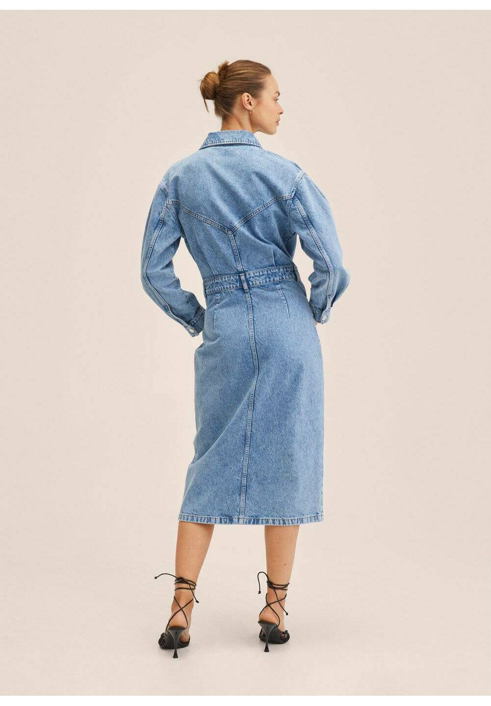 Mango AMALIEN - Vestito di jeans - mittelblau/blu - Zalando.it