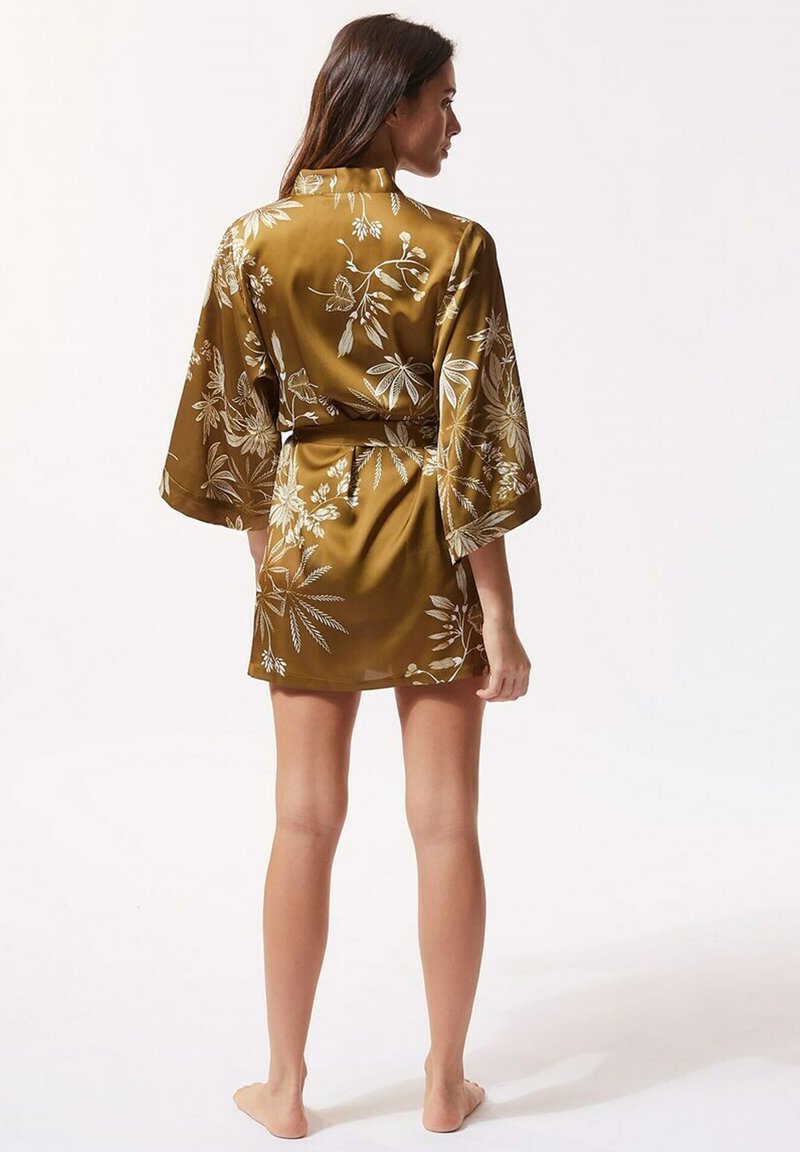 Zalando Etam Peignoir Satin Etam Peignoir Jaune Or/doré