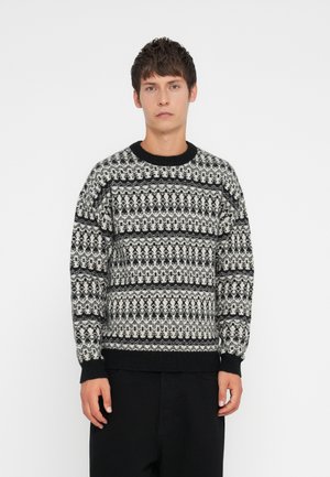 JPRBLUMAX FAIRISLE CREW NECK - Pullover - black