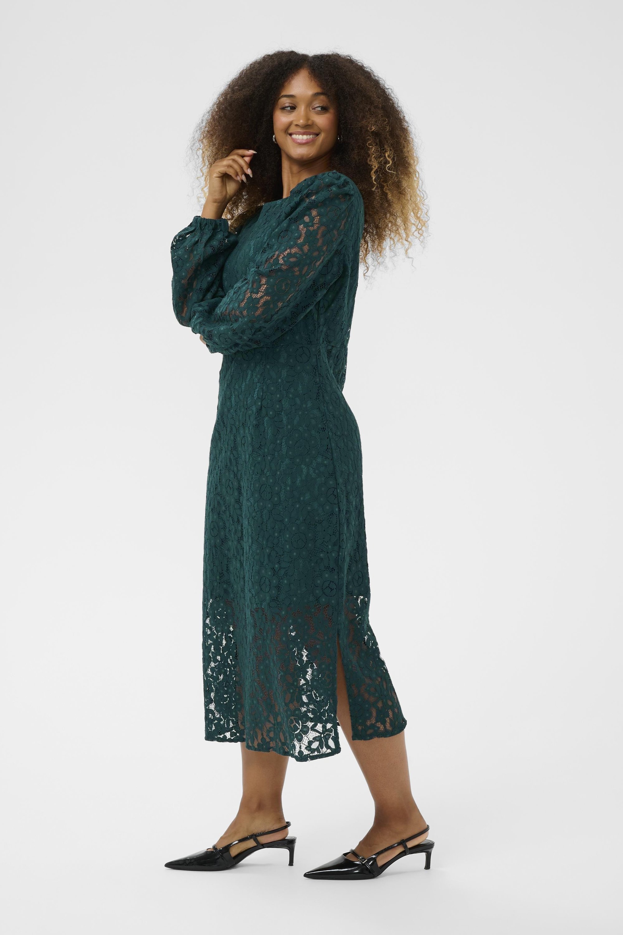 white christmas dresses A Dream Is A Wish Lace Dress in Cream main image 1
