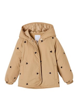 Vertbaudet, VERTBAUDET STEPPJACKE MIT BLUMENSTICKEREI MÄDCHEN, ÜBERGANGSJACKE 1020829011 - Winter jacket - hellbraun