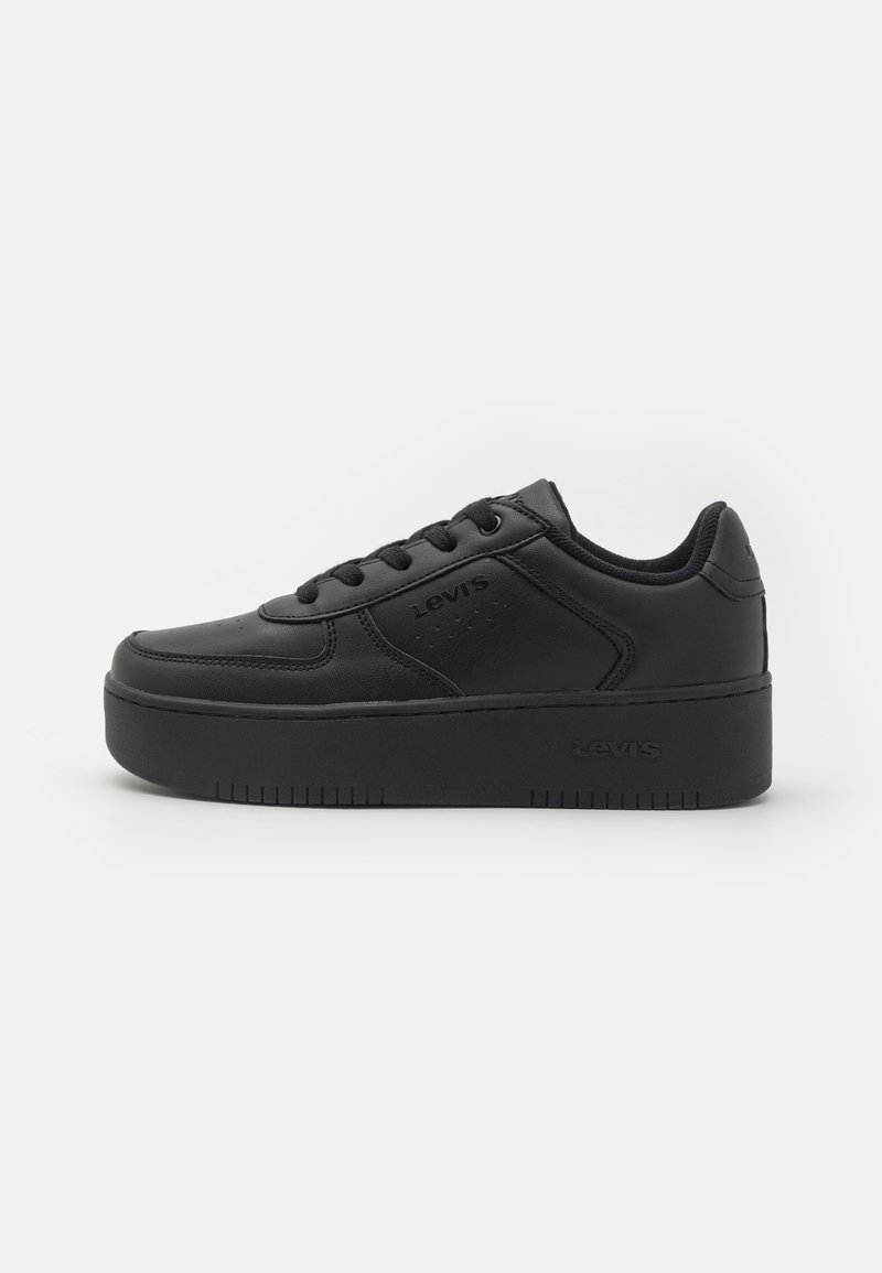 Zapatillas Levi's New Union Para Niños - Unisex, Color Blanco Y Negro, Material Sintético