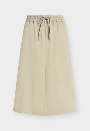 Mads Nørgaard, DYED WEAVE LUNI SKIRT - A-line skjørt - plaza taupe