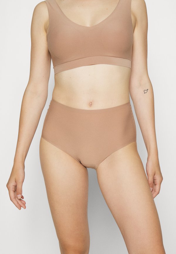 HIGH WAIST BRIEFS - Briefs - hellbraun