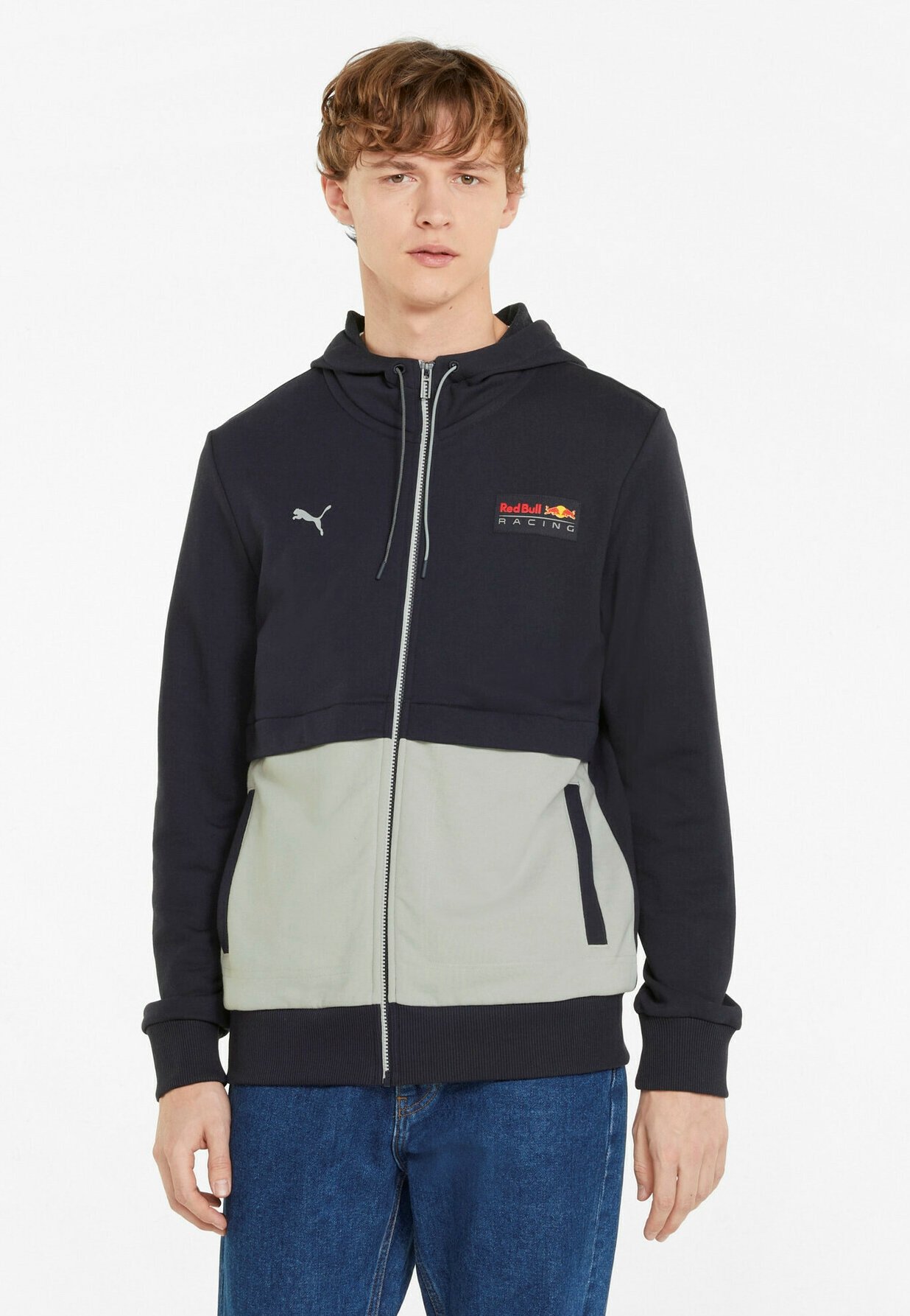 Puma RED BULL RACING - Sweater met rits - night sky/donkerblauw - Zalando.nl