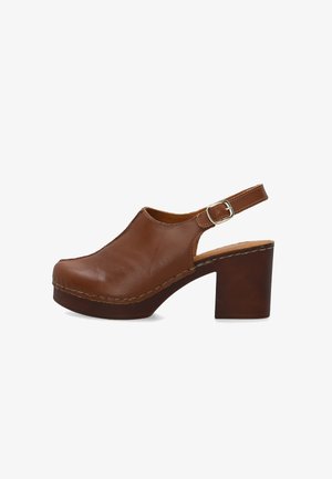 VENEZIA, HIGH HEELED SANDALS - Pumps - brown