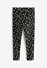 Next RIBBED  - REGULAR FIT - Leggings - Byxor - black white spot