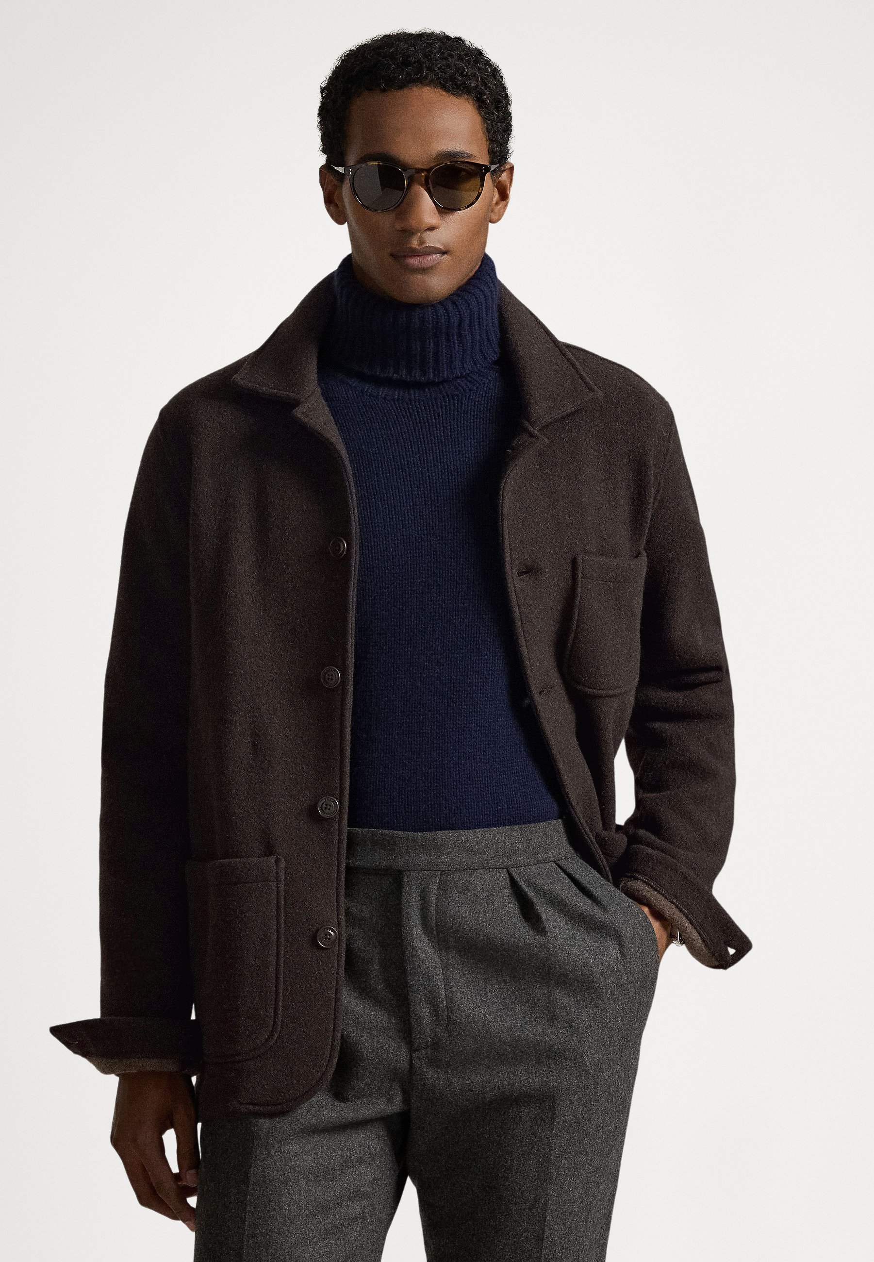 Polo Ralph Lauren WOOL BLEND UTILITY SHIRT JACKET - Light jacket