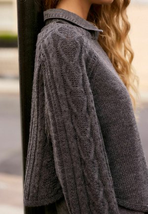 Next LAYER CABLE  - Neule - grey charcoal