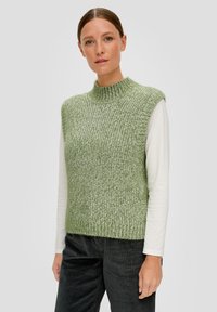 s.Oliver Strickpullover - salbeigrün