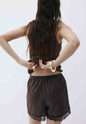 Mango, ADULT - Shorts - dark brown