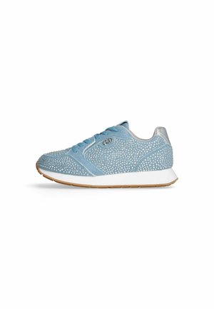 WITH ALL-OVER RHINESTONES - Sneakers laag - blue