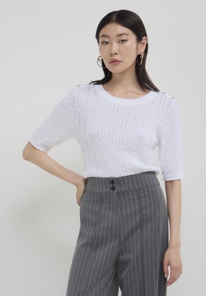 Calliope GIROCOLLO TRECCE - T-shirt imprimé - blanc