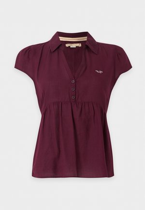Hollister Co., ICON BABYDOLL SHIRTING - Μπλούζα - bordeaux
