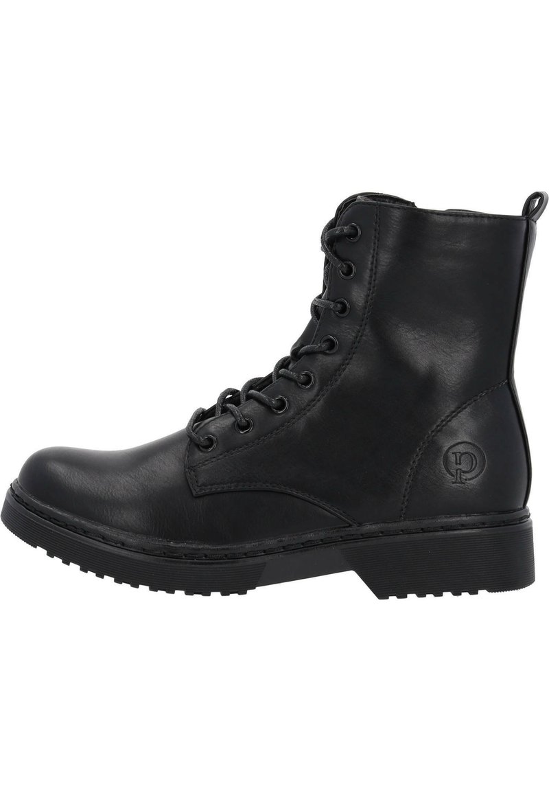 Palado Stivaletti con plateau - black