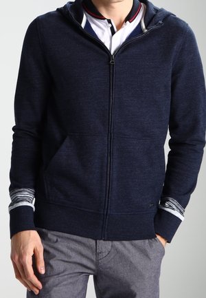Felpa con zip - dark blue