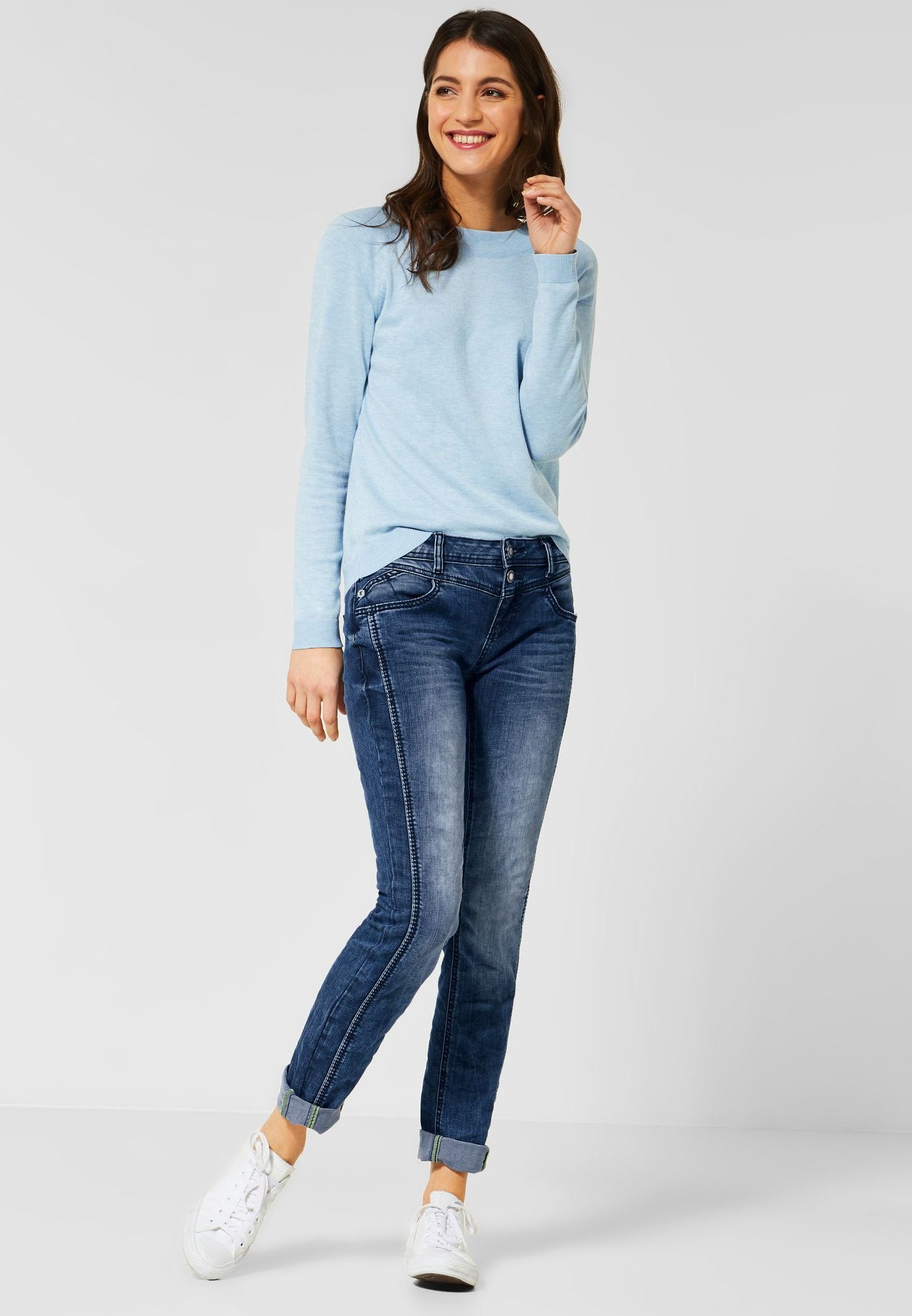 Street One JANE - Slim fit jeans - blue 
