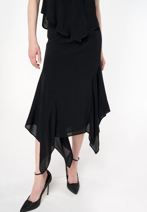 EGISTO - A-line skirt - limo black