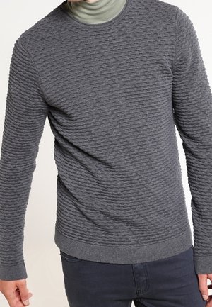 Stickad tröja - grey