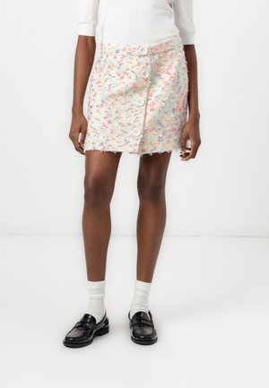GALA SKIRT  - Mini skirt - cream/multi coloured