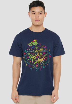 Cotton Soul, LOONEY TUNES DIA DE LOS MUERTOS TE AMO LOLA BUNNY HALLOWEEN - Print T-shirt - dark blue
