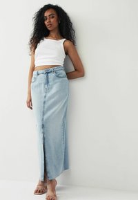Next HOURGLASS  - REGULAR FIT - Maxirok - mid blue