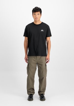 Alpha Industries SMALL LOGO 2 PACK - Βασικό μπλουζάκι - black/white