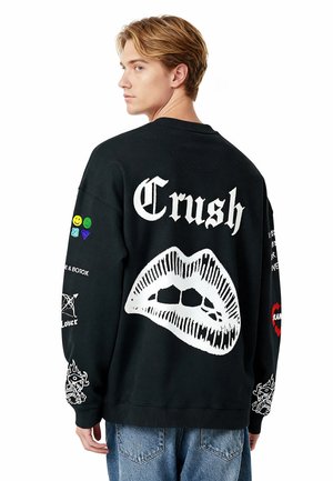 TATTOO CRUSH PRINT OVERSIZED - Felpa - black