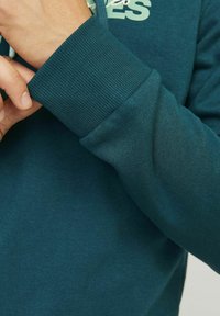 Jack & Jones LOGO  - Jersey con capucha - deep teal