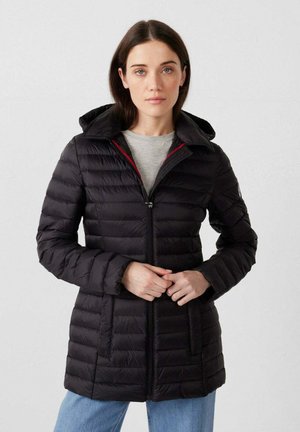 À CAPUCHE MI-LONGUE - Abrigo de plumas - noir