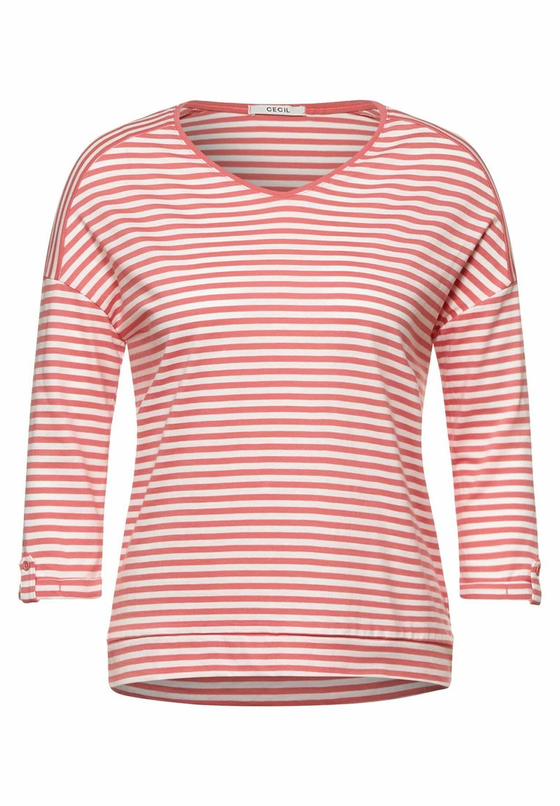 Damen T-Shirts | Cecil Langarmshirt rot - EQ84161 Damen T-Shirts | Cecil Langarmshirt rot - EQ84161