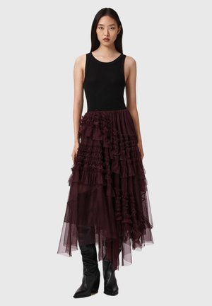 JEN SKIRT - Fustă în formă de A - oxblood red