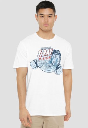 SUPERMAN VINTAGE XRAY VISION - Print T-shirt - white
