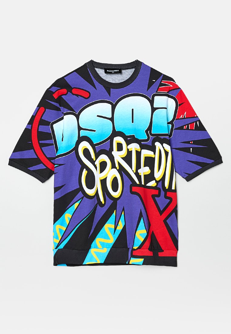 Dsquared2 T-shirt print zwart Dsquared2 T-shirt print zwart