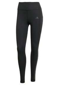 OPTIME 3-STRIPES FULL LENGTH - Leggingek - black