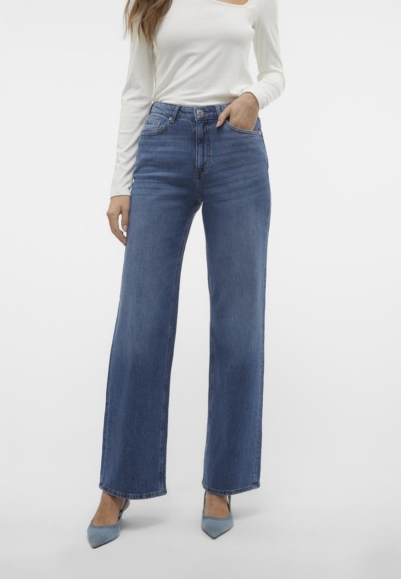 Vero Moda Pernera ancha - blue denim