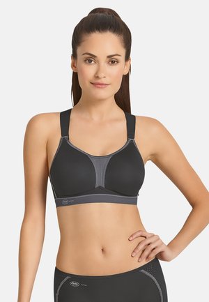 Anita DYNAMIX STAR RACERBACK  - High support sports bra - schwarz anthrazit