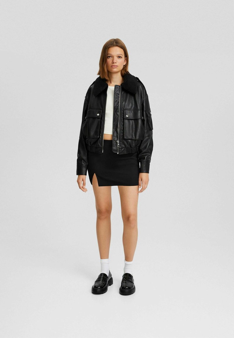 Bershka Minirok zwart Bershka Minirok zwart