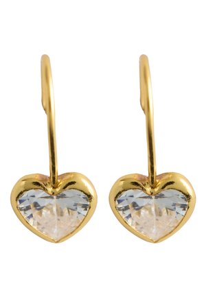 Next, PLATED SPARKLE HEART EARRINGS  . - Earrings - gold-coloured