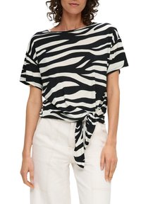 s.Oliver T-shirt print - schwarz