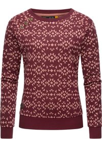 Ragwear - RUNDHALS DARRIA AZTEC - Gornji dio trenirke - wine red Minijatura 1