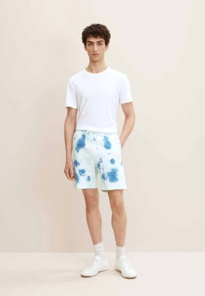 MIT BATIKPRINT - Shorts - blue circle real batik
